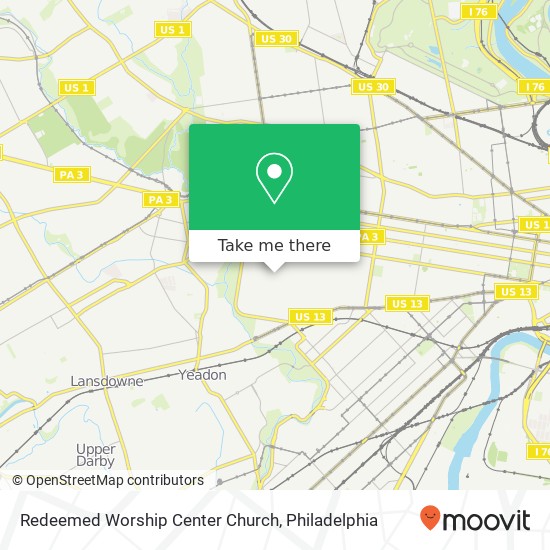 Redeemed Worship Center Church map