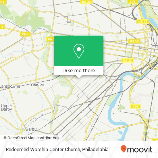 Redeemed Worship Center Church map