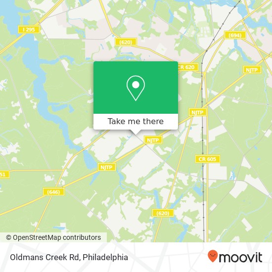 Mapa de Oldmans Creek Rd