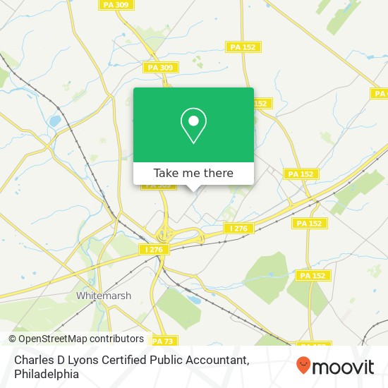 Charles D Lyons Certified Public Accountant map