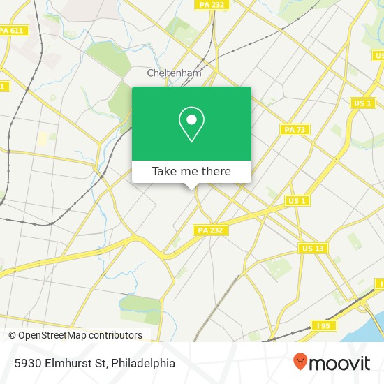 5930 Elmhurst St map