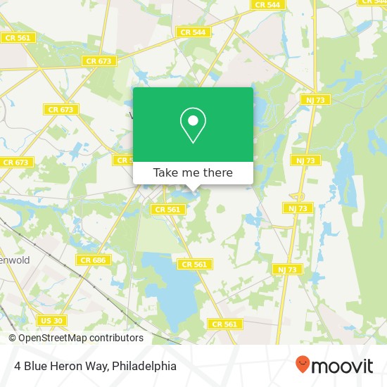 Mapa de 4 Blue Heron Way