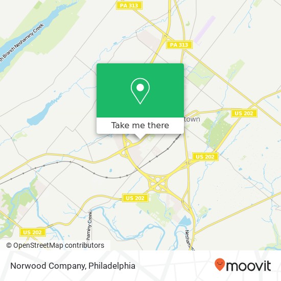 Mapa de Norwood Company
