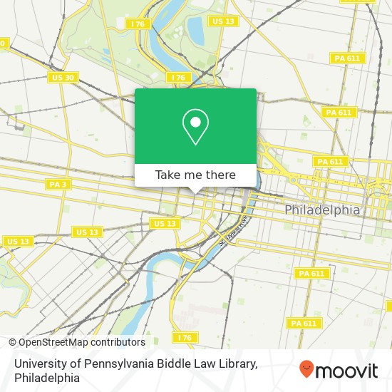 University of Pennsylvania Biddle Law Library map