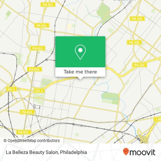 La Belleza Beauty Salon map