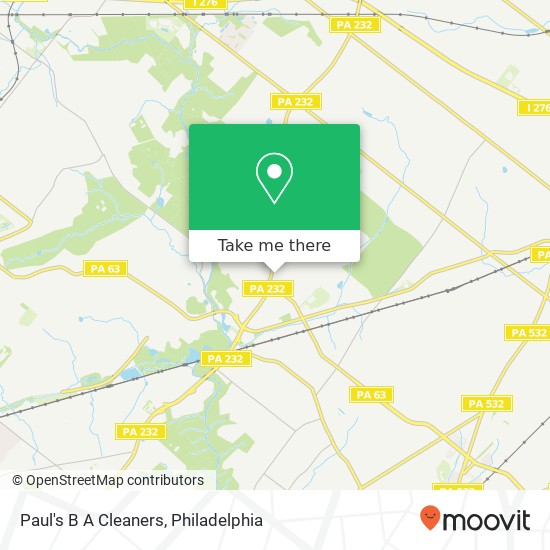 Paul's B A Cleaners map