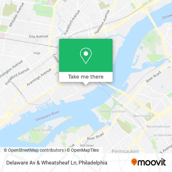 How to get to Delaware Av Wheatsheaf Ln in Philadelphia by