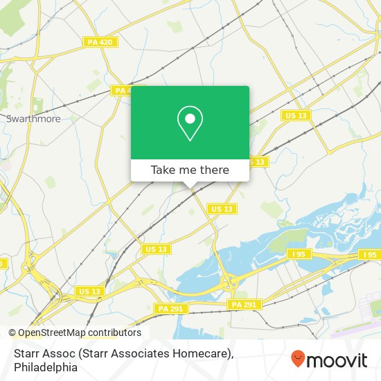 Starr Assoc (Starr Associates Homecare) map