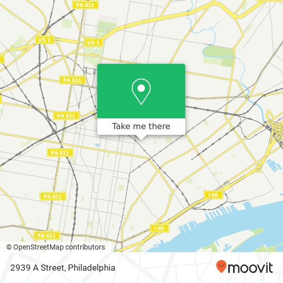 2939 A Street map