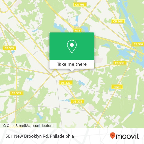 Mapa de 501 New Brooklyn Rd