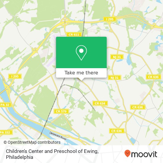 Children's Center and Preschool of Ewing map