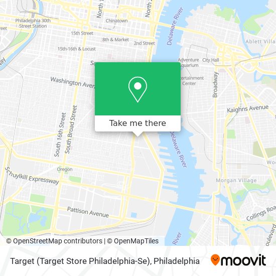 Mapa de Target (Target Store Philadelphia-Se)