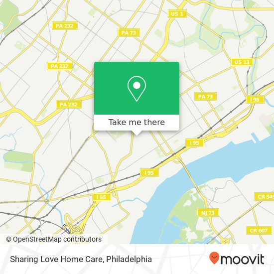 Sharing Love Home Care map