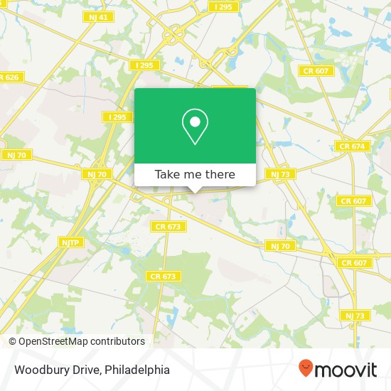 Woodbury Drive map