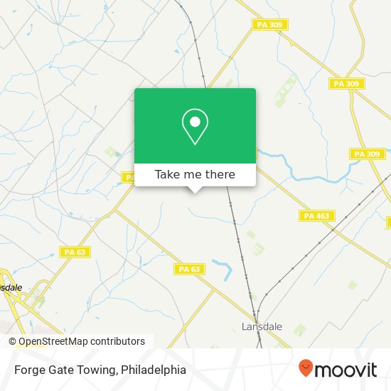 Forge Gate Towing map