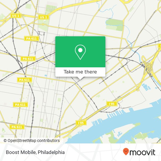 Mapa de Boost Mobile