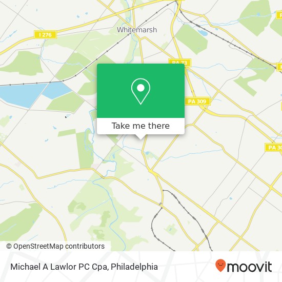 Michael A Lawlor PC Cpa map