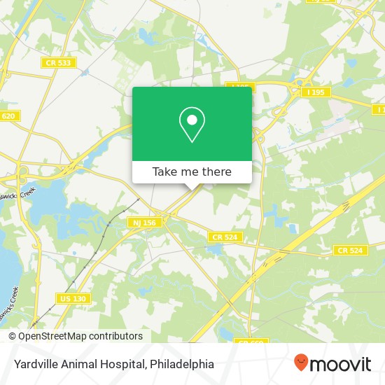 Mapa de Yardville Animal Hospital