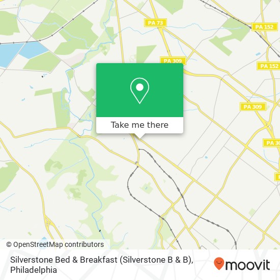 Mapa de Silverstone Bed & Breakfast (Silverstone B & B)