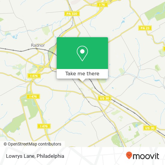 Lowrys Lane map