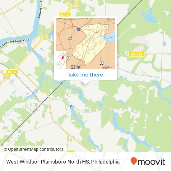 West Windsor-Plainsboro North HS map