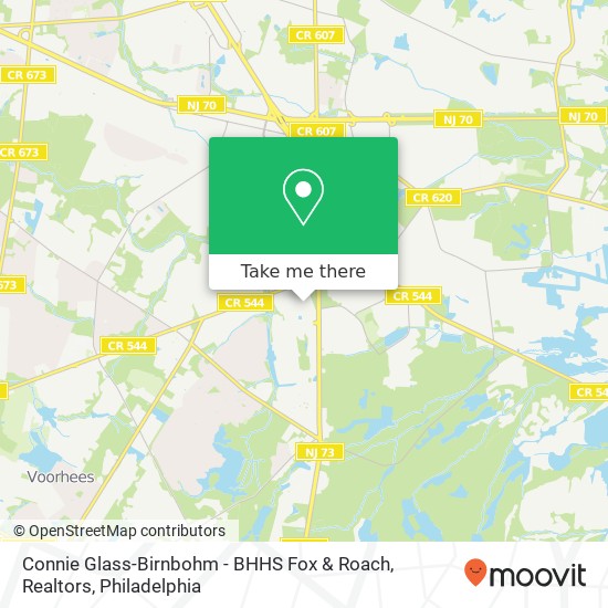 Mapa de Connie Glass-Birnbohm - BHHS Fox & Roach, Realtors