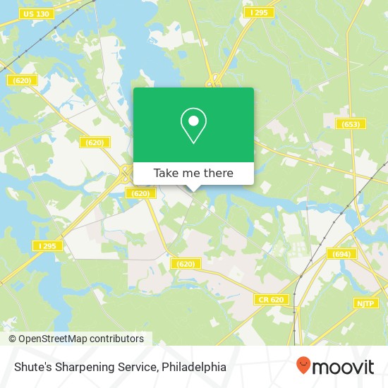 Shute's Sharpening Service map