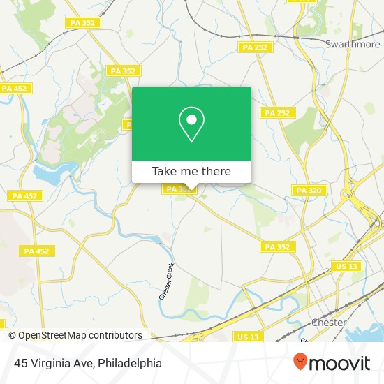 45 Virginia Ave map