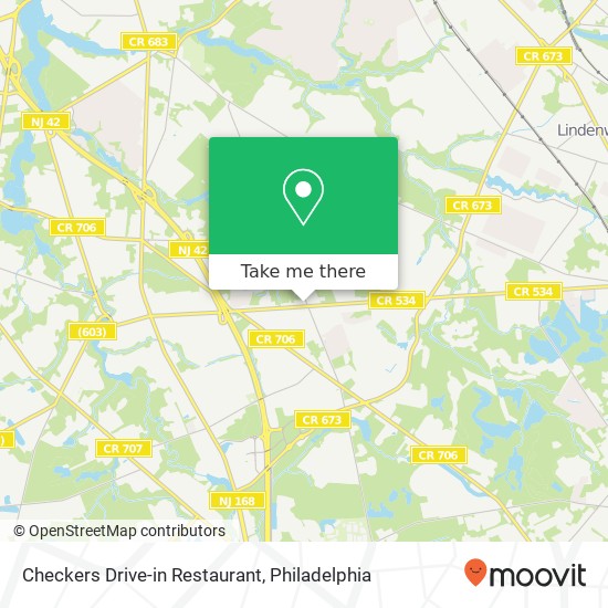 Mapa de Checkers Drive-in Restaurant