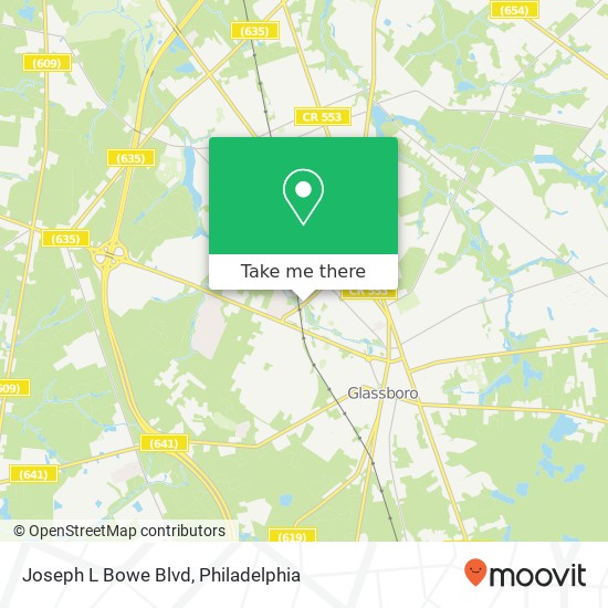 Mapa de Joseph L Bowe Blvd