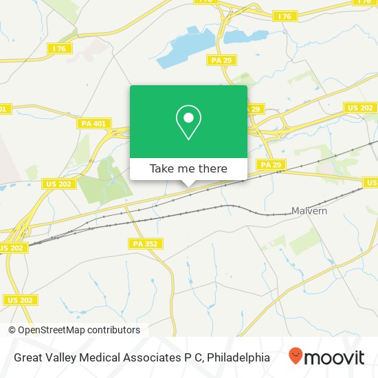 Great Valley Medical Associates P C map