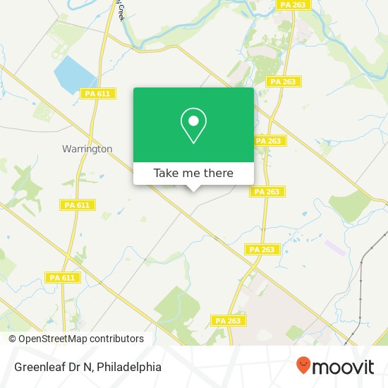 Greenleaf Dr N map