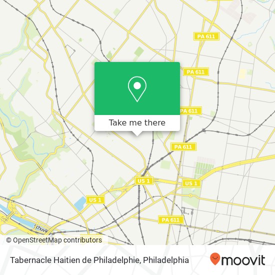 Tabernacle Haitien de Philadelphie map