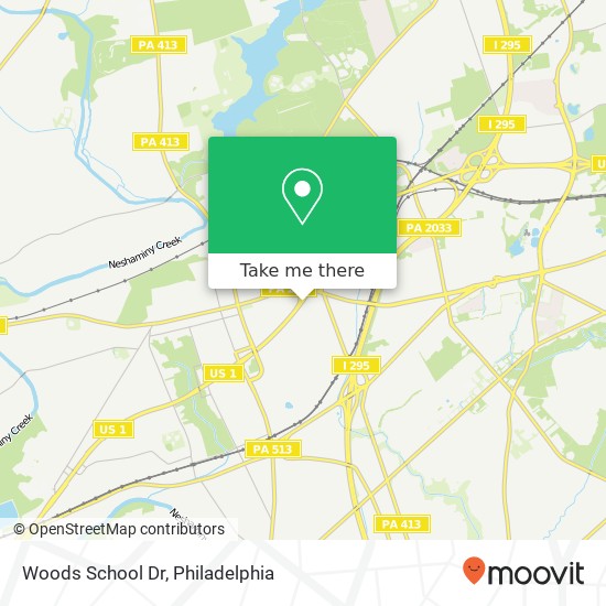 Woods School Dr map
