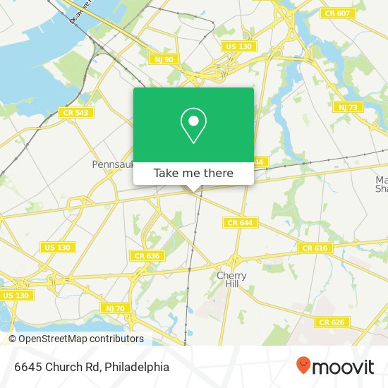 6645 Church Rd map