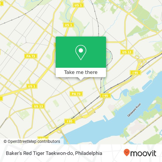 Mapa de Baker's Red Tiger Taekwon-do