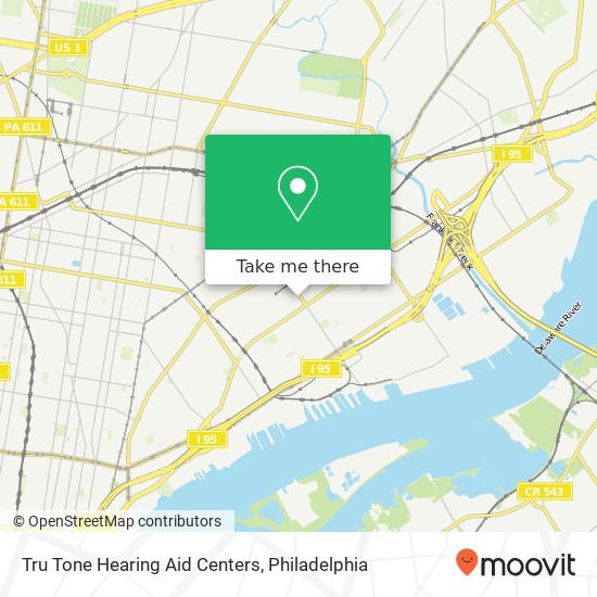 Mapa de Tru Tone Hearing Aid Centers