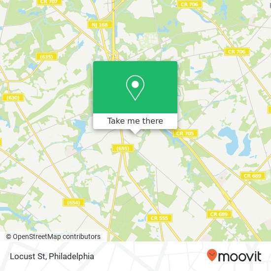 Locust St map