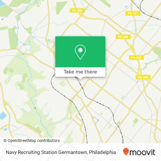 Mapa de Navy Recruiting Station Germantown