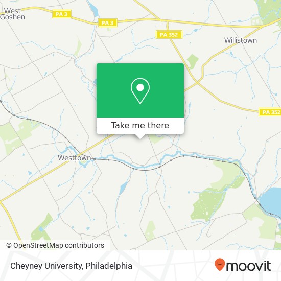 Cheyney University map