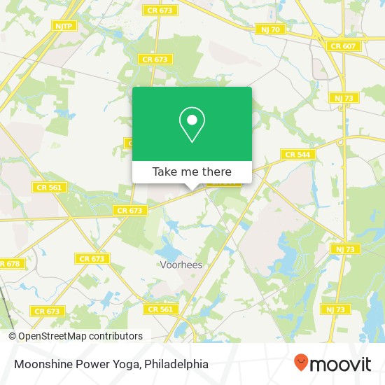 Moonshine Power Yoga map