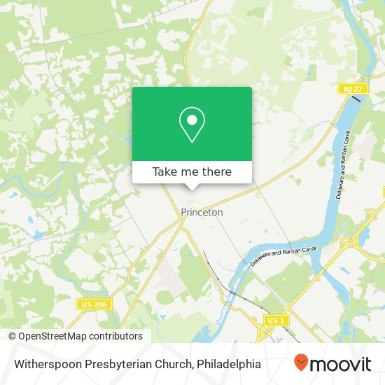 Witherspoon Presbyterian Church map