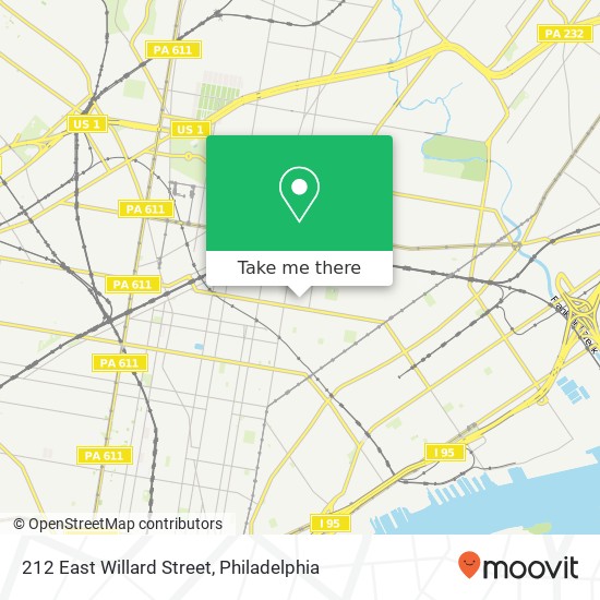 212 East Willard Street map