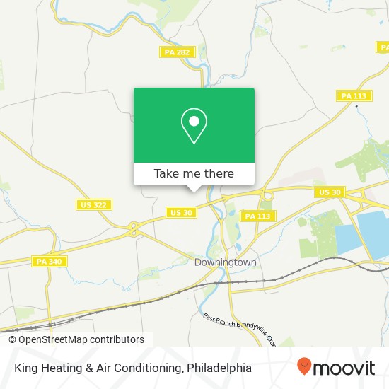 Mapa de King Heating & Air Conditioning