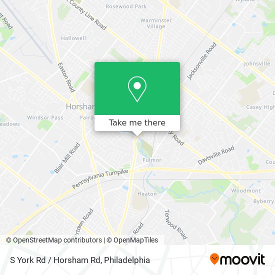 S York Rd / Horsham Rd map