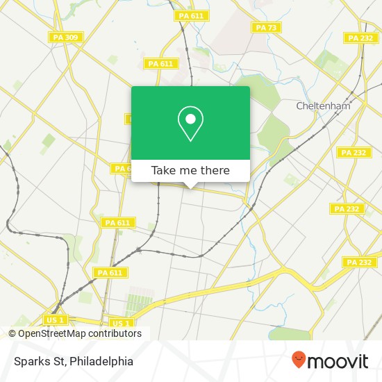 Mapa de Sparks St