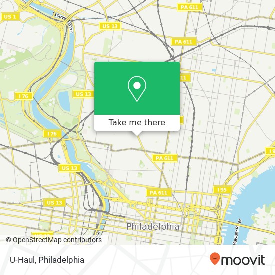 U-Haul map