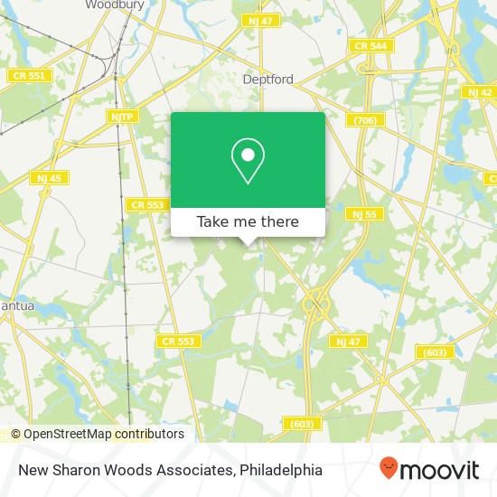 New Sharon Woods Associates map