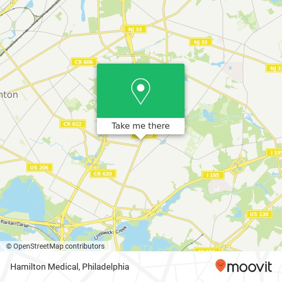 Hamilton Medical map
