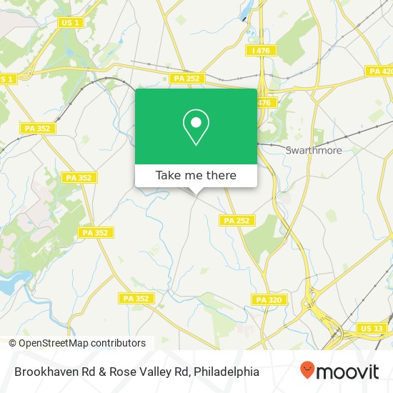 Mapa de Brookhaven Rd & Rose Valley Rd